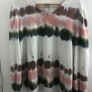 New Tie-dye Puff Shoulder Fashion Sweatshirt